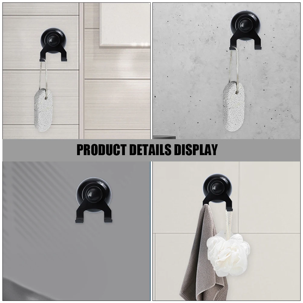 

2pcs Stainless Steel Suction Heavy Duty 5Kg Vacuum Wall Mounted Bathroom Kitchen Hooks No Drilling Easy Install Glass Window