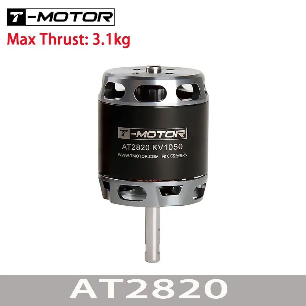 

T-MOTOR AT2820 Long Shaft KV880 KV1050 KV1200 Brushless Motor for Fixed wing spray discharge monitoring inspection Multipurpose