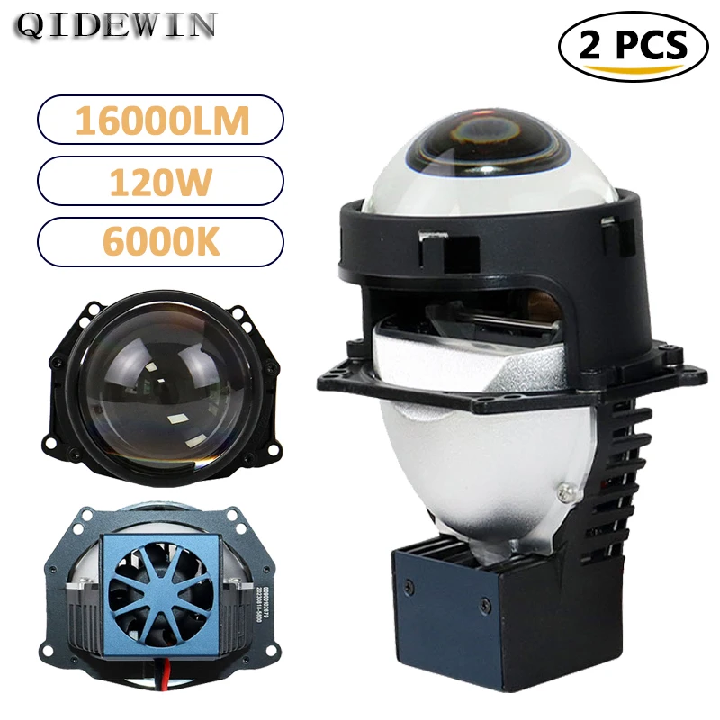 

240W Bi Led Projector Lens Headlights High Power Car Universal Fog Light Lights for Vehicles Bi Led Laser Lenses Spotlights 2PC