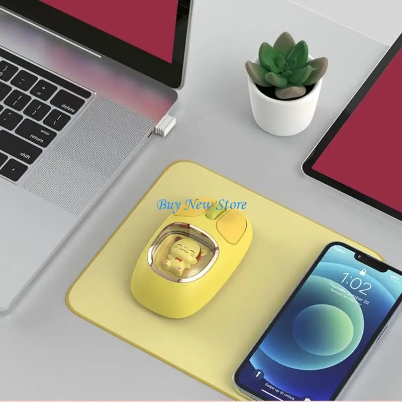 

20CE Ergonomic Quiet Mouse 3 Mode Connection Color Light For Desktop Laptop Tablets