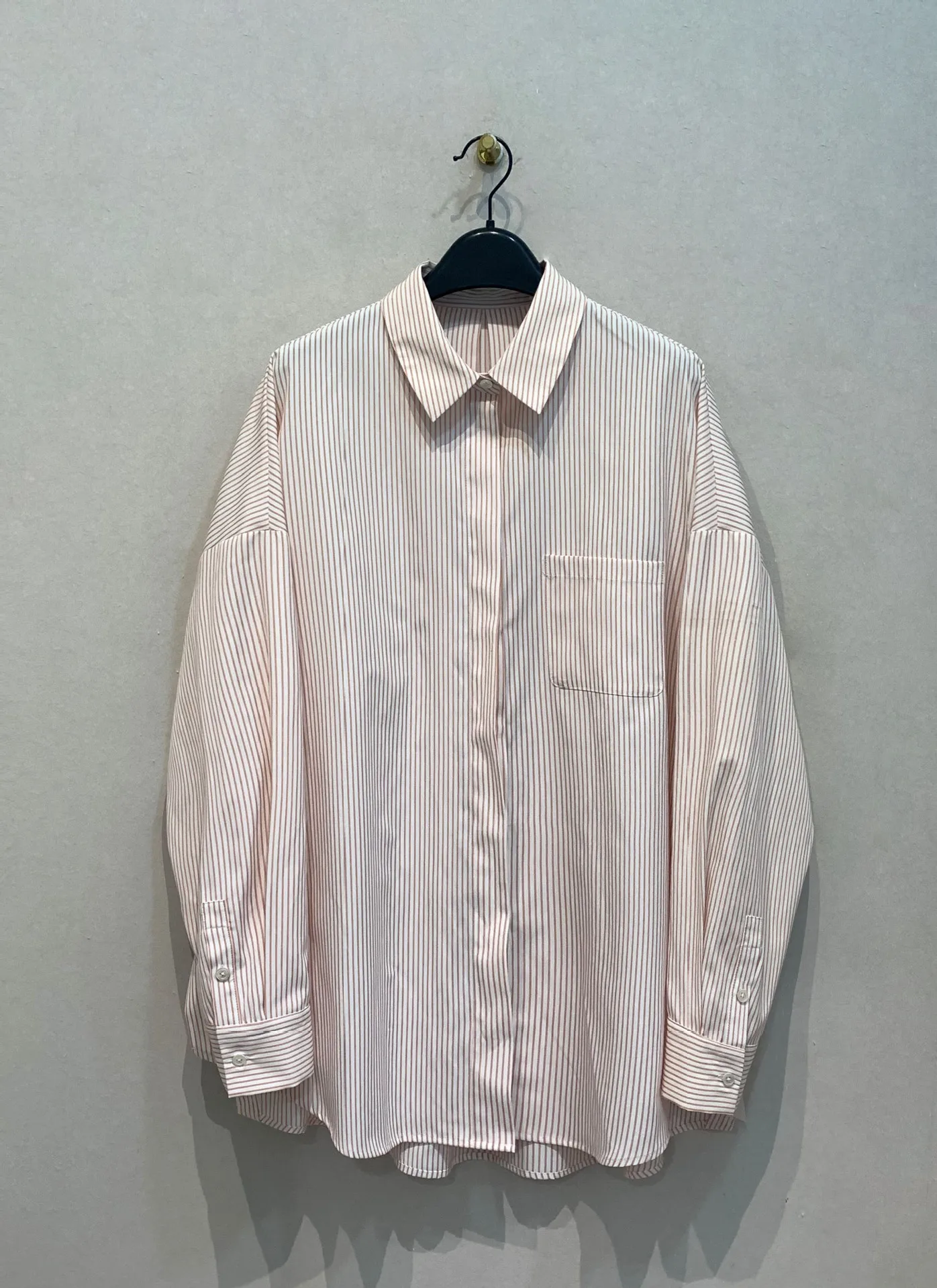 

Японские тонкие универсальные блузки с отложным воротником, повседневная свободная рубашка Moda с заниженными плечами, простые блузки в полоску во французском стиле