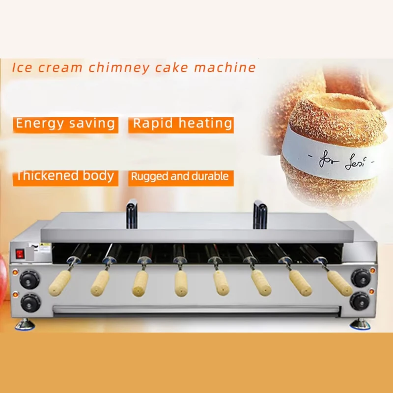 

Electric Chimney Cake Kurtos Kalacs Machine Donut Doughnut Ice Cream Cone Maker Hungary Trdelnik Chimney Bread Roll Machine