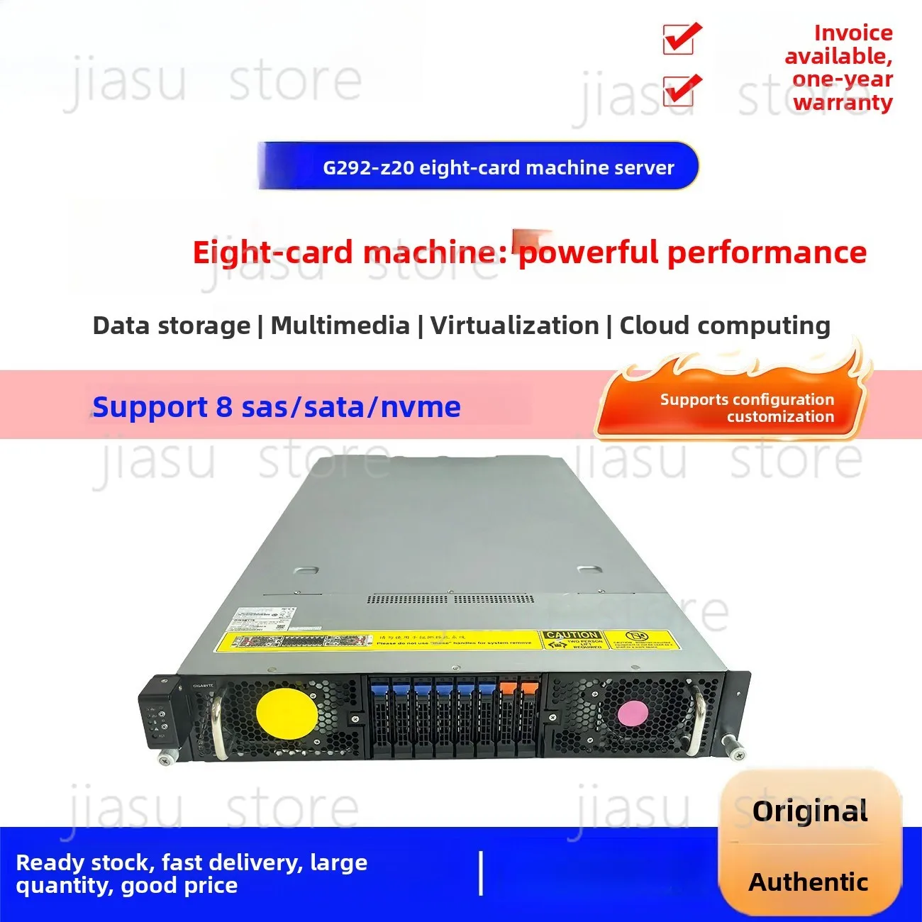 

G292-Z20 deepseekGPU deep learning workstation ai computing power storage server eight card machine
