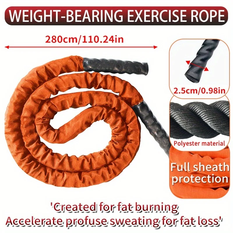 

High-intensity strengthening rope for strength training aerobic exercise & body shaping Durable high-intensity interval training