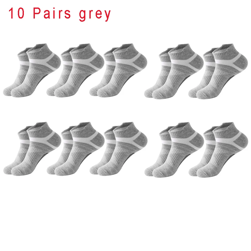 5 Paar hochwertige Socken für Herren, Sommer, Outdoor, lässig, Baumwollsocken, kurze, atmungsaktive schwarze Söckchen, Laufen, Sportsocken, Größe 38–45