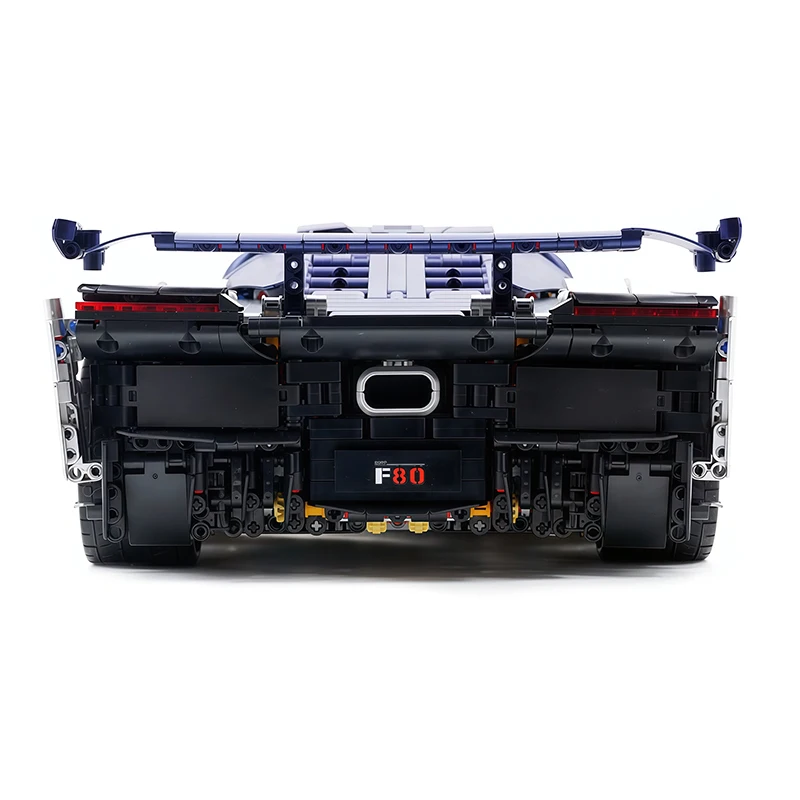 스트라이킹 MOC Y18004 테크니컬 F80 스포츠 슈퍼 차량 1:8 블록 실버 쿨 레이싱 모델 퍼즐 DIY 장난감 크리스마스 선물