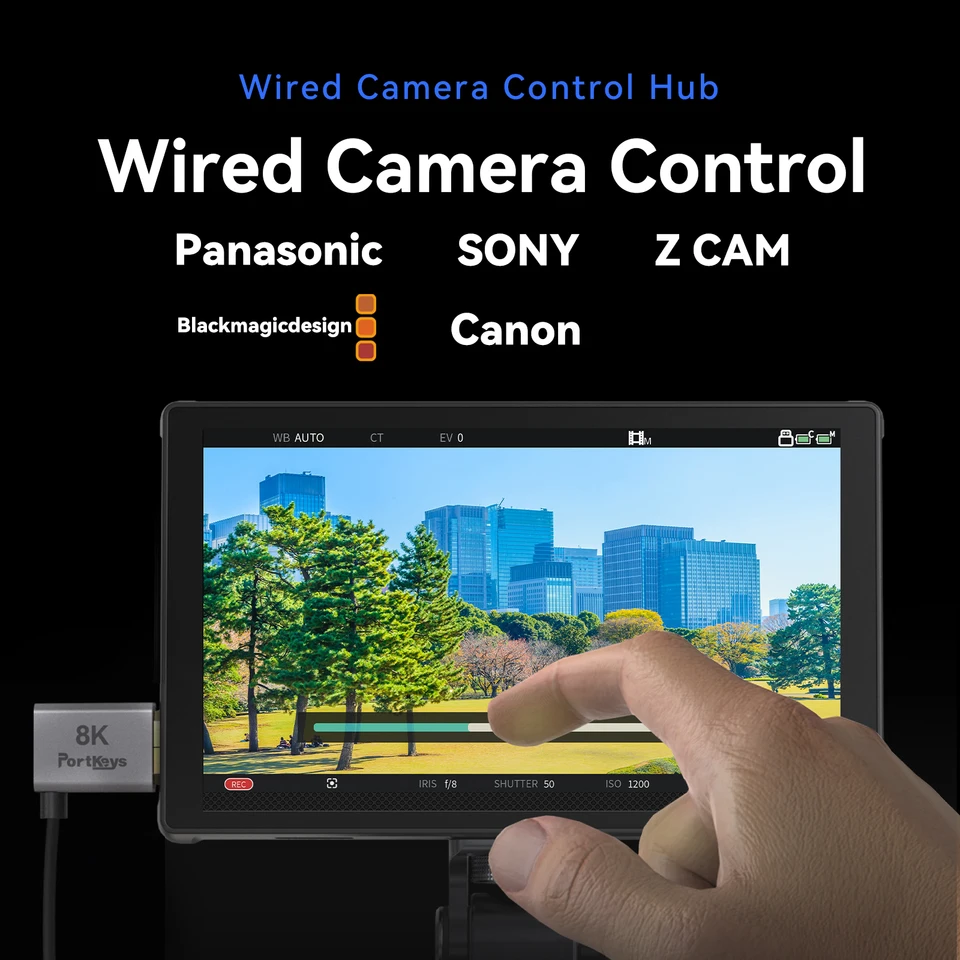 PortKeys LH5C -5.4 Inch On-Camera Monitor with Wired Camera