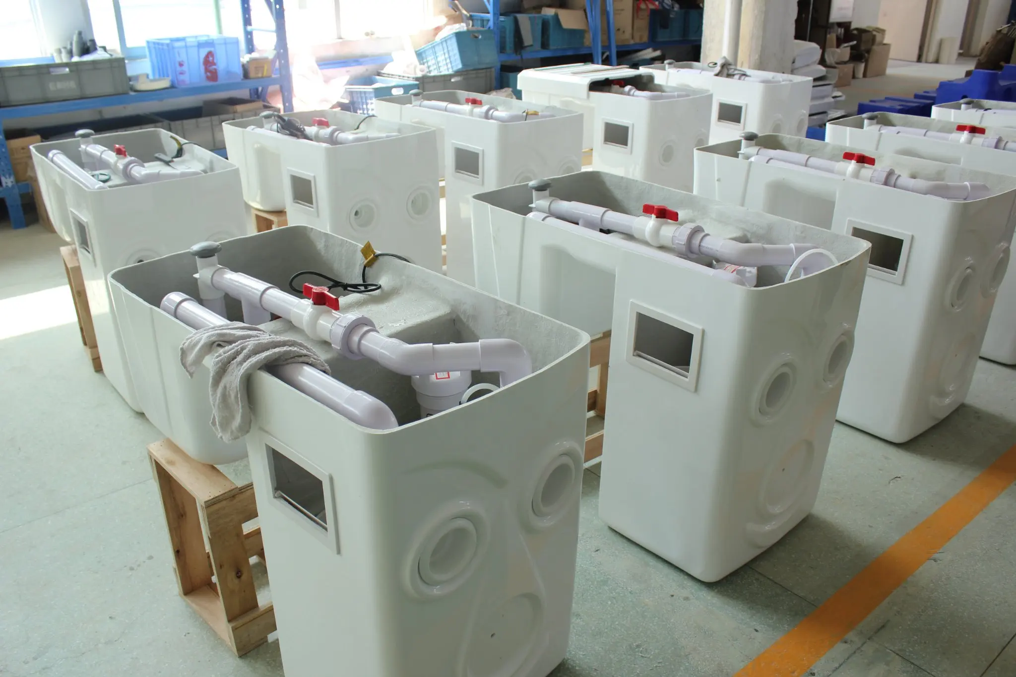 Swimming Pool Filter Pipe-less Filter With Light System Wall Mounted Integrative Filter With Pump