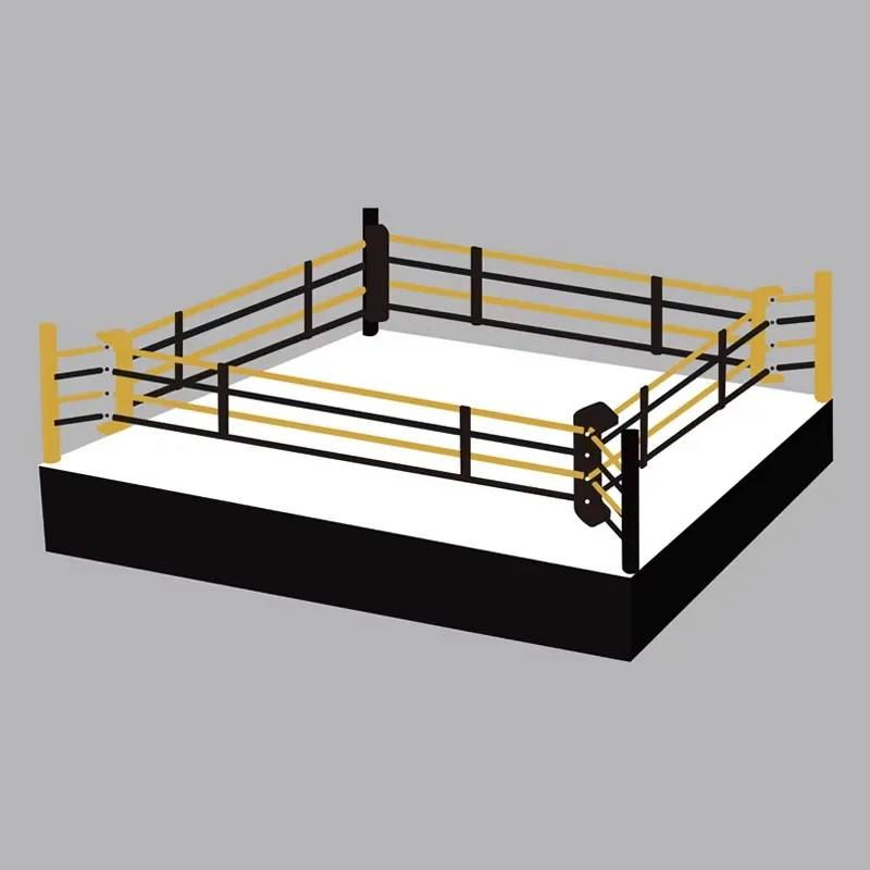 Competition Boxing Ring Equipment Professional Custom logo Options Durable PVC Mat Factory Direct Quality Guarantee