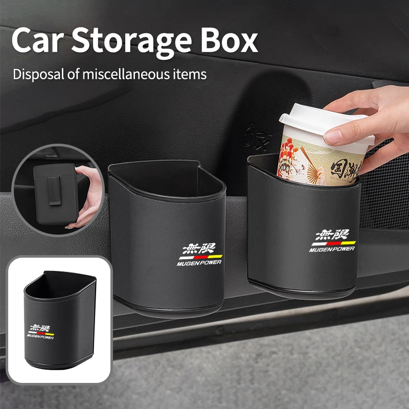 Car Door Water Cup Box Mug Drinks Storage Bag Accessories For Honda Mugen Power Civic 5D Accord 8 CRV Hrv Fit Jazz view 4