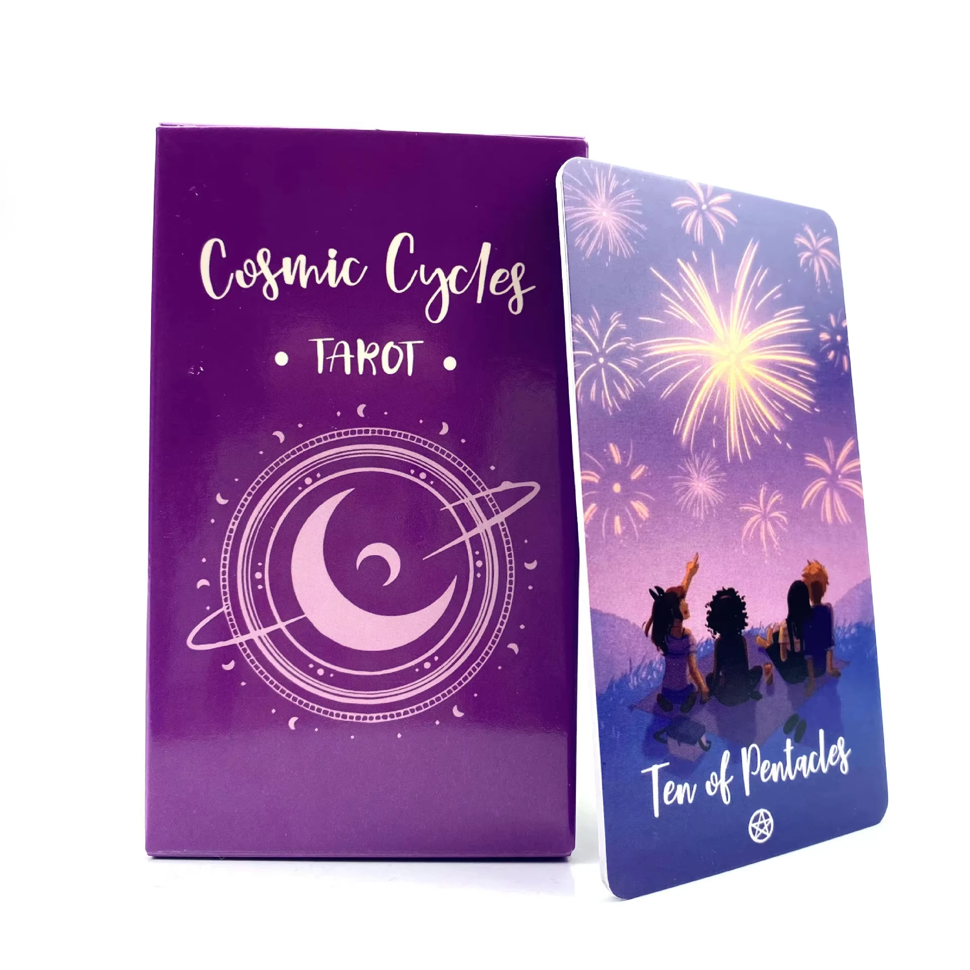 Cartes Oracle à Cycles cosmiques, 78 pièces/boîte, Divination, Version anglaise, révélation de la Fortune, cartes de Tarot, ami et famille