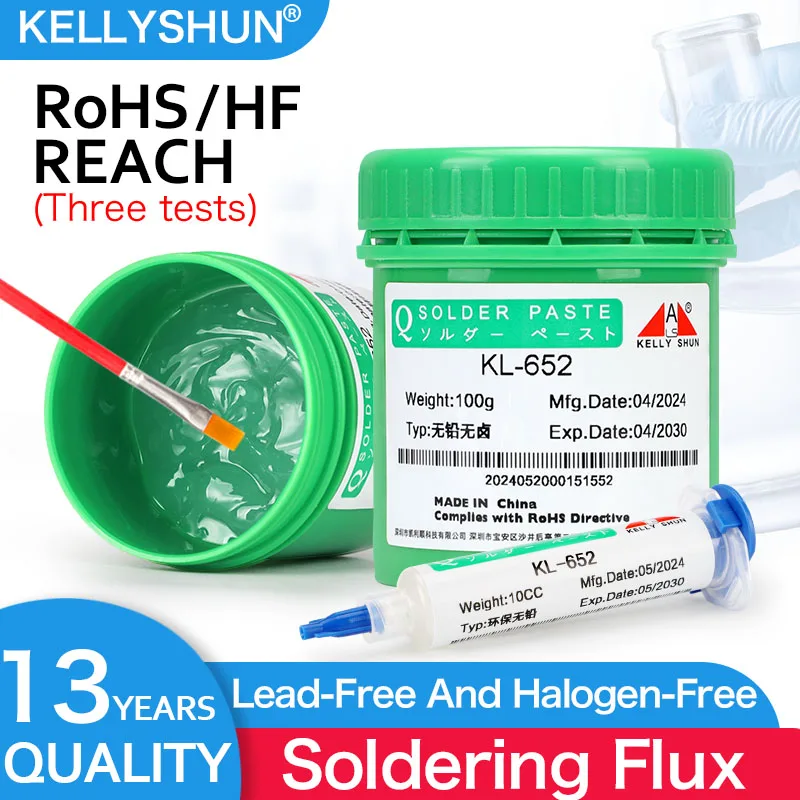 KELLYSHUN Soldering Flux for Welding SMD Desoldering - Tin Soldering Paste, BGA Flux, No-Clean Soldering Oil