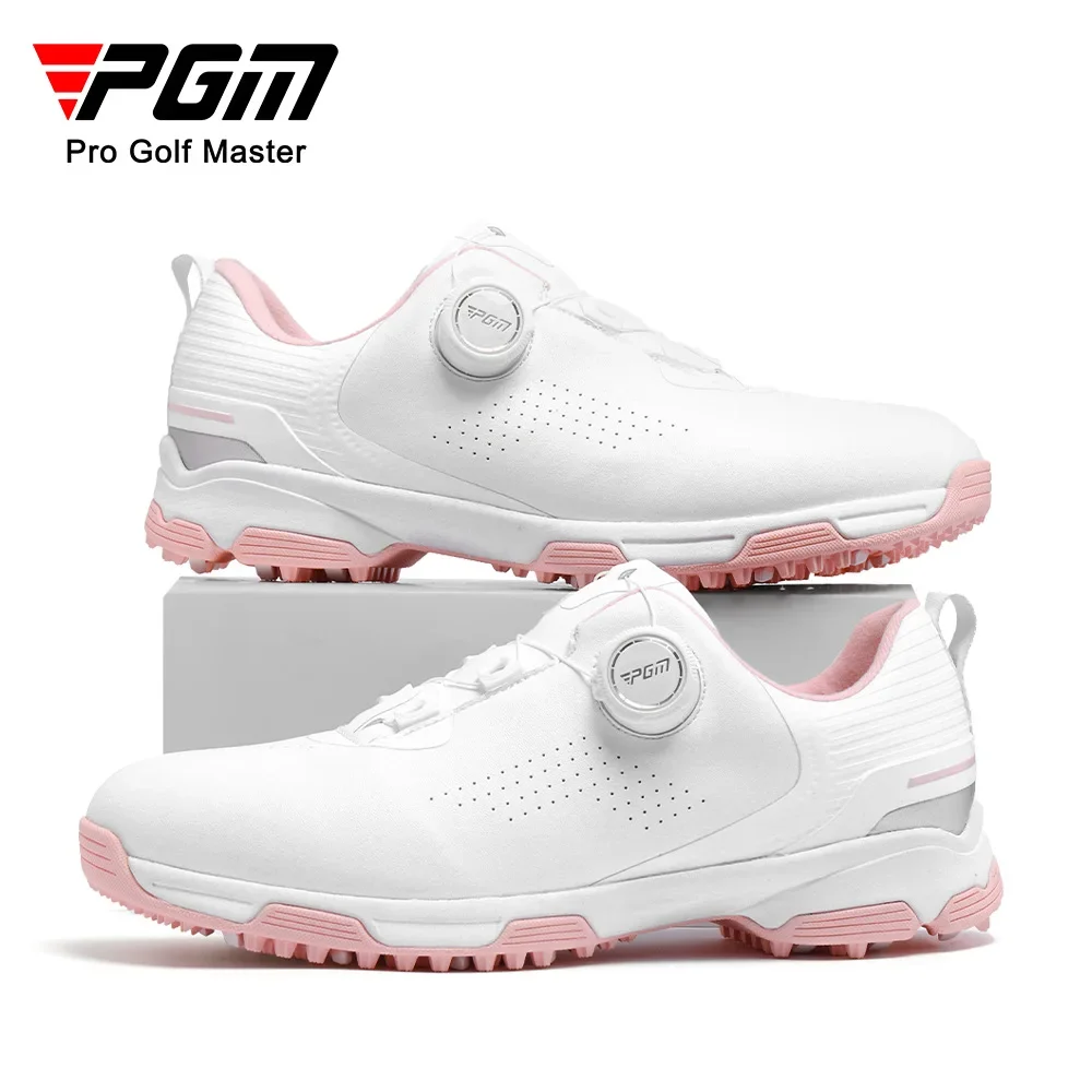 

PGM Golf Sneakers Women's Breathable Sneakers Anti Slip Lightweight Knob Comfortable Cushioning Nail Free Shoes