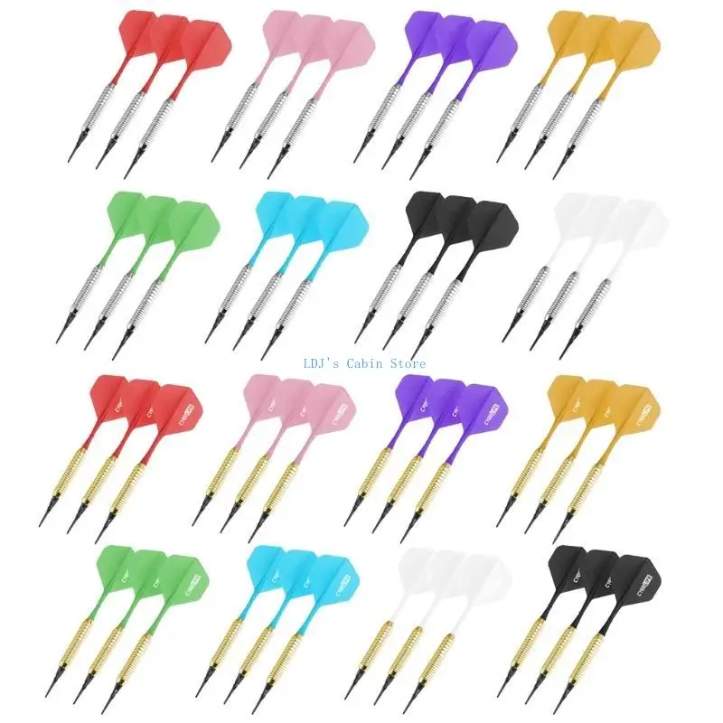 

Xxfc 3pcs 17g мягкий наконечник Darts Sports Entertainment Copper Body Nylon Plage