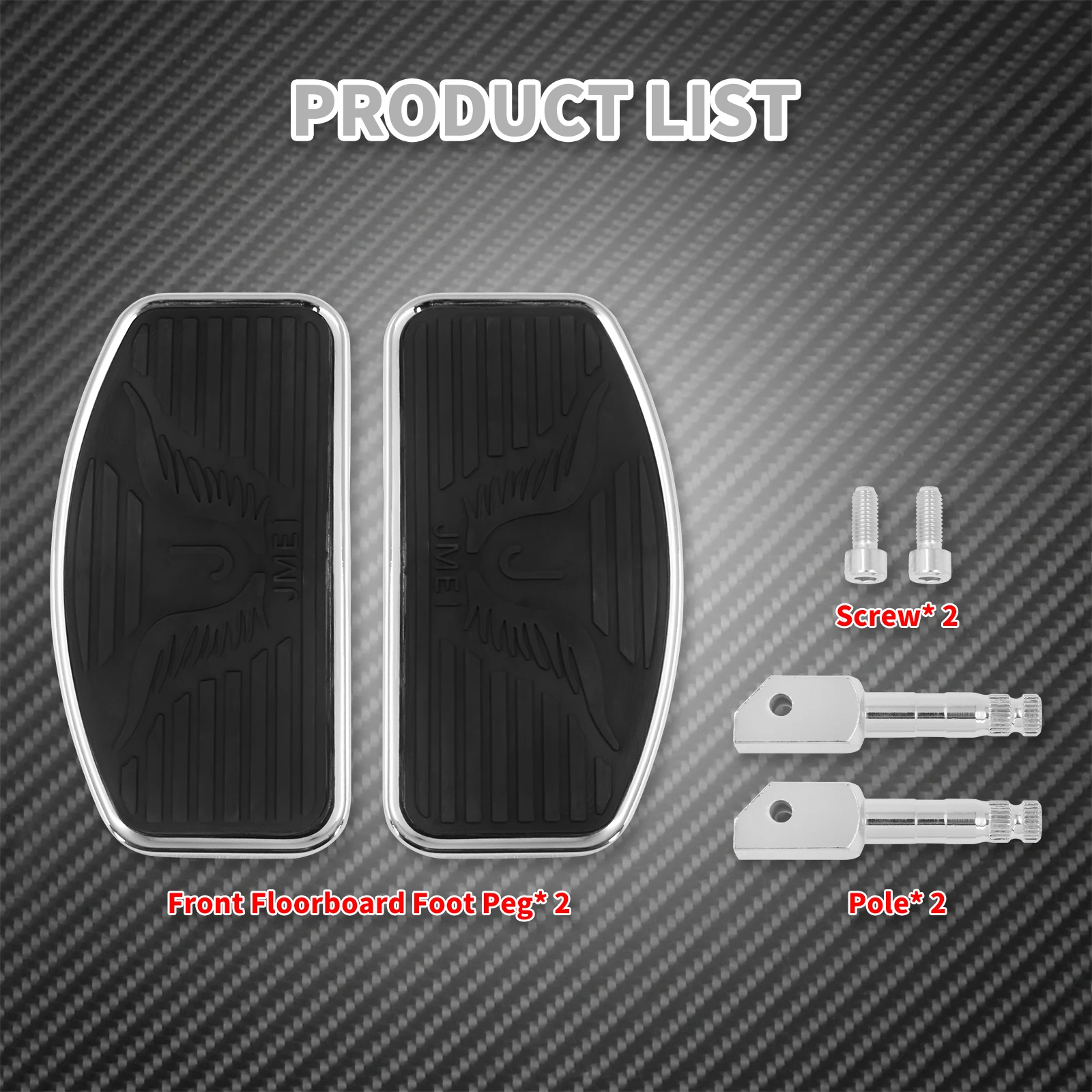Motorcycle Front Rear Floorboard Driver Passenger Footrest Wide Footpeg For Yamaha Dragstar For Honda Shadow For KAWASAKI Vulcan