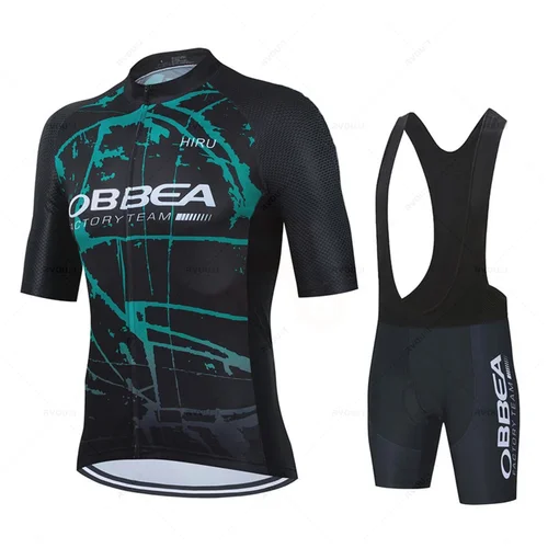 Imagen 2 del producto Hiru-Conjunto de Ropa de Ciclismo para hombre y mujer, Maillot transpirable con tirantes y pantalones para bicicleta de montaña, 2025