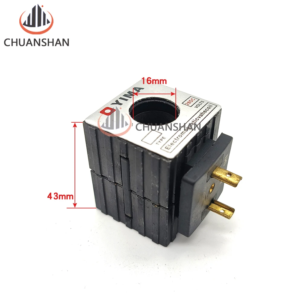 

Construction Machinery Parts For Sany 55 60 75 95 135 215 225 235-8 Pilot Safety Lock Solenoid Valve Coil