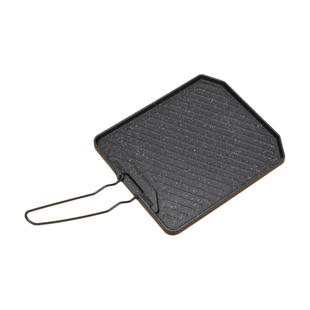 

Picnic Portable Camping Frying Pan Non-Stick Folding Design Grilling Skillet With Handle Easy Clean Cooking Pan Camping