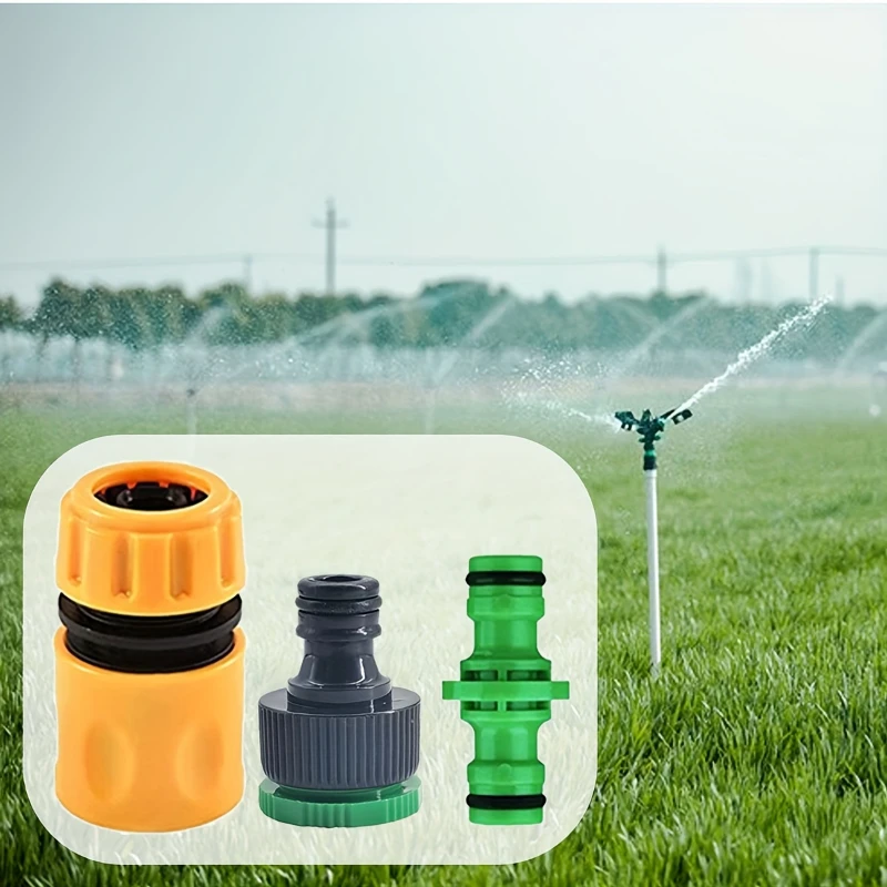 10pcs Garden Faucet Connector For 1/2 Inch Water Pipe Threaded Joint Water Pipe Connector Set For Greenhouse Irrigation Watering