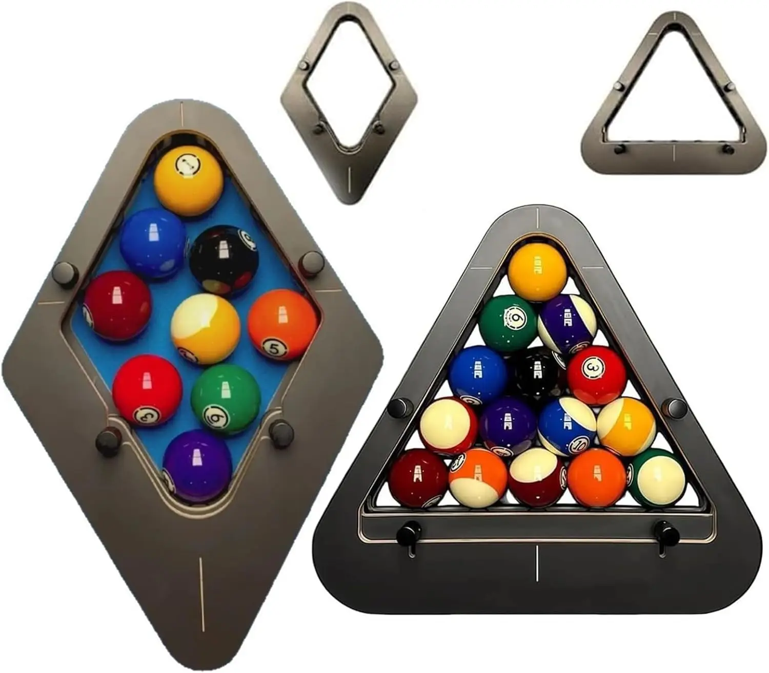 

Профессиональная регулируемая треугольная стойка для бильярдных шаров (8/9 шаров) для турниров, сверхпрочные аксессуары для бильярда