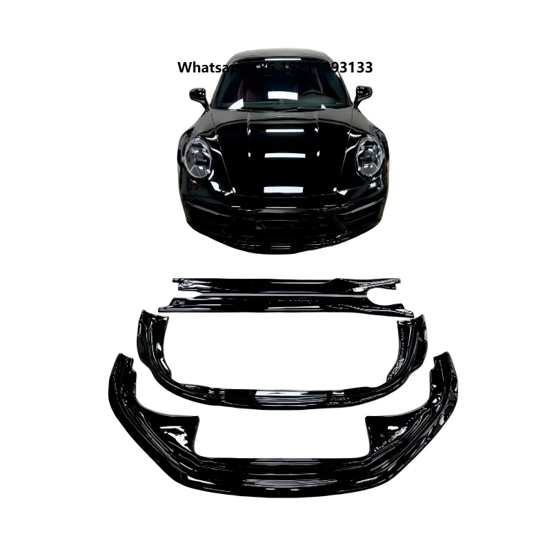 High Quality Suitable for 911 992.1 Modified Maxton Design Gloss Black Small Body Kits for Cars