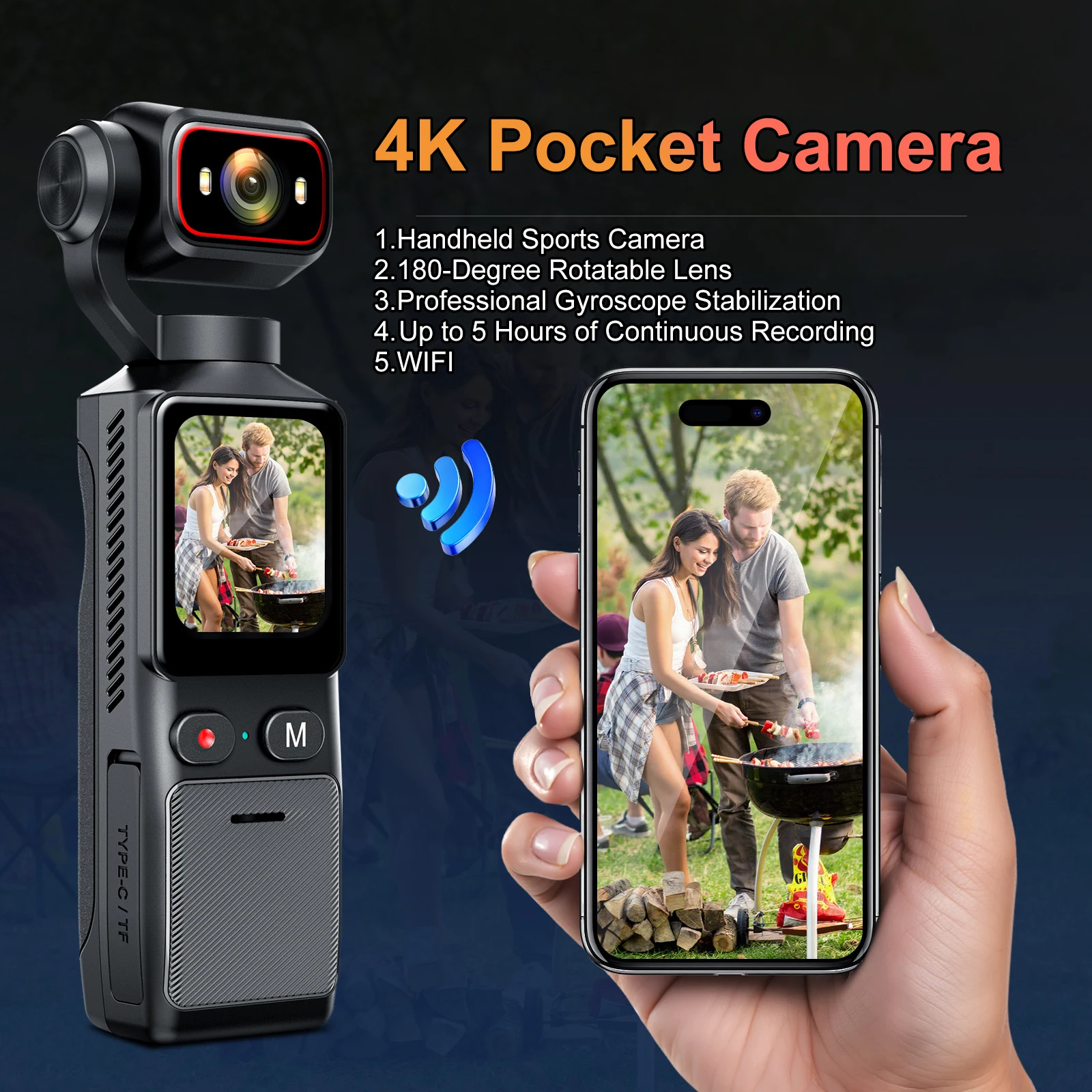 4K Action Camera Wi… - image
