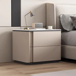 Mesita De noche minimalista De lujo, mueble De almacenamiento moderno, cajón italiano, muebles para el hogar