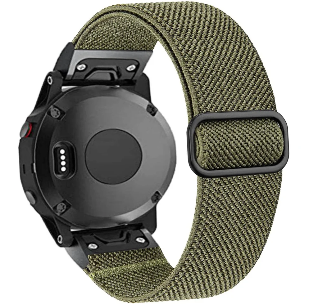 22 26MM Quick Release Braided Solo Loop Nylon Fabric Strap For Garmin Fenix 6 6X Pro 5X 5 Plus 3HR Forerunner 935 945 S60 MK1