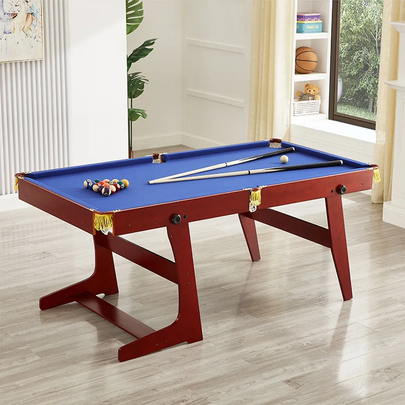 Latest 6ft Solid Wood 3-in-1 Foldable Pool & Snooker Table with Complete Accessories