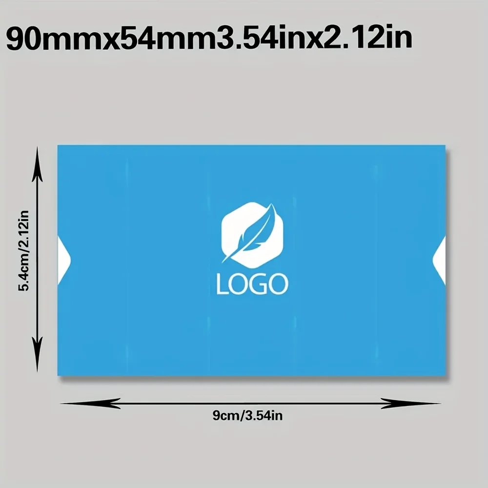 Bulk Custom Add Your Logo Cards 1000pcs 9x5.4cm Multistyle Business Cards for Professional Gift Enclosure