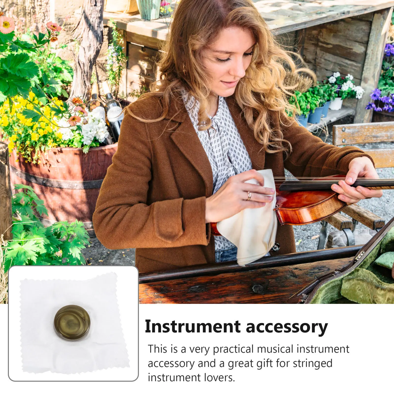 

Professional Violin Rosin High Viscosity String Instrument Maintenance Tool Clear Sound Portable Music Accessory