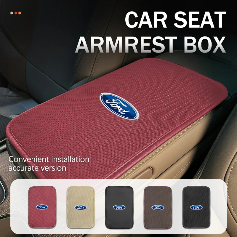Reposabrazos de coche, cojín para consola central, almohadilla para reposabrazos automático para Ford Escort KA Flex Everest KA Expedition Falcon Fusion