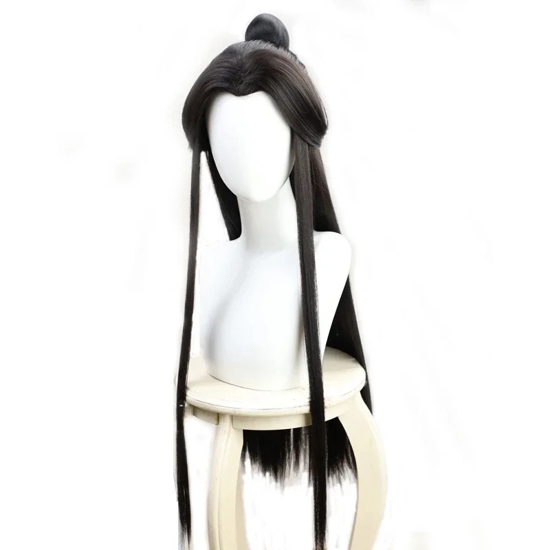 Xie Lian Yue Shen Cosplay, novela antigua, Tian Guan Ci Fu, platino, pavo real, Cosplay, Costmes Cos, peluca, zapatos para fiesta de Halloween