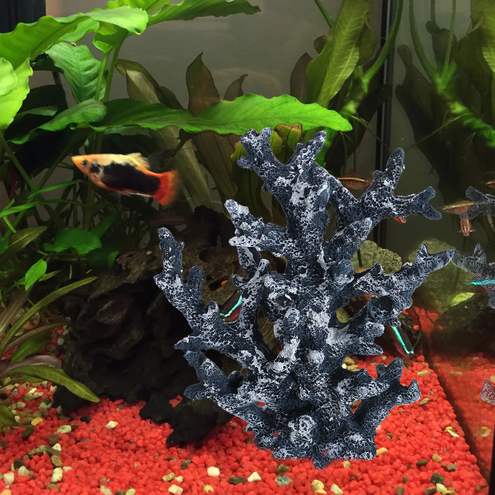 

Artificial Coral Plant Resin Realistic Aquarium Ornament Fish Tank Decoration Natural Lifelike Coral Landscape Decor