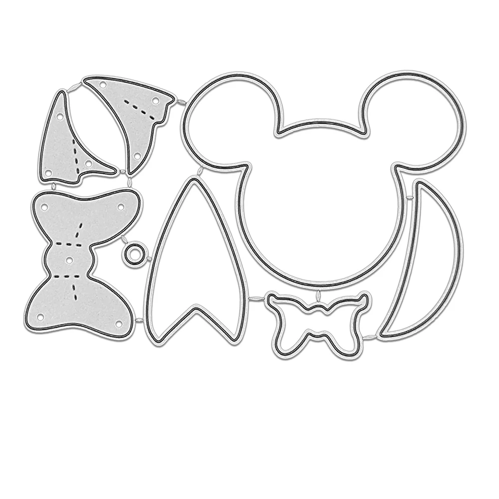 Bride & Groom Metal Cutting Die for Mickey and Minnie Disney Themed Crafts Cards, Scrapbooks, Gifts, Journals, Party & Home Deco