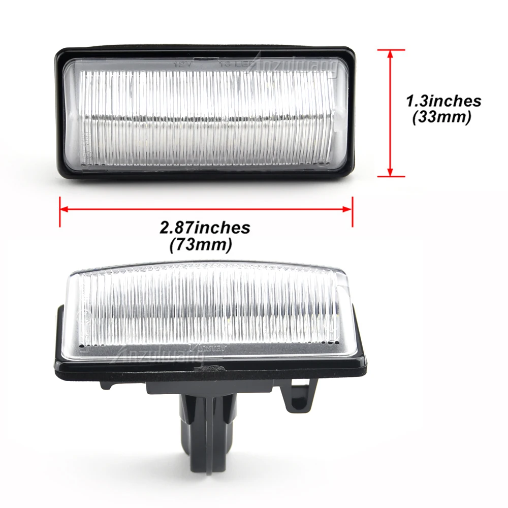 12V LED Number Plate Lamp For 2014-up Nissan Versa Note For 2011-up Infiniti QX56 QX60 White License Plate Light Assembly