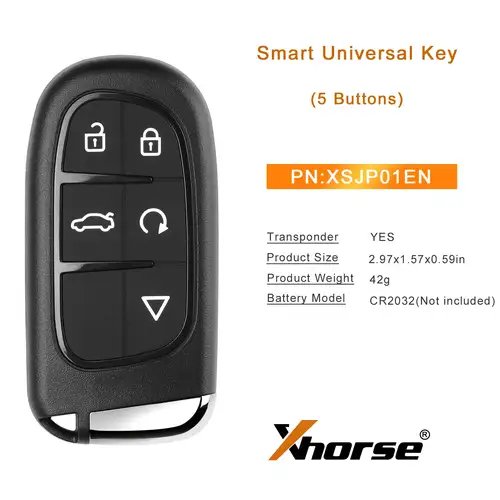 Imagen 2 del producto 1 Uds XHORSE XSJP01EN serie XM38 para llave inteligente Universal tipo Jeep funciona con programador de llaves VVDI VVDI2