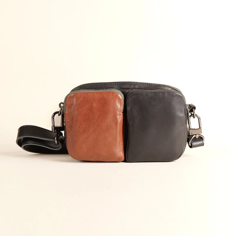 

Мини-сумка из натуральной кожи, сумка-мессенджер из воловьей кожи, верхний конец, унисекс, повседневные маленькие сумки через плечо, дорожная сумка для хранения телефона, сумка через плечо