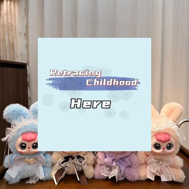 

Милый плюшевый зайчик-брелок: виниловая кукла-подвеска, украшение для рюкзака, подарок - ИГРУШКА