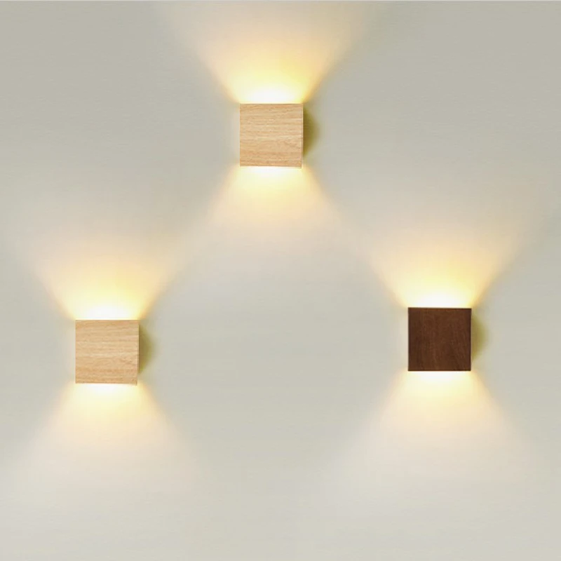 

Creative Wood Grain Wall Light Up And Down Light Art Background Corridor Corridor Porch Stairway Balcony Wall Atmosphere Lightin