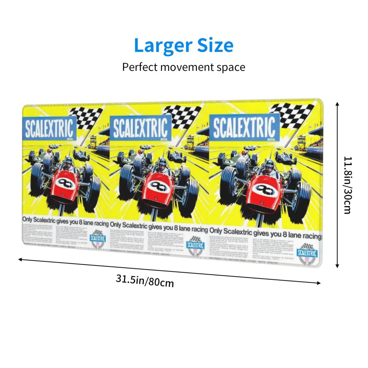 Scalextric Vintage Stuff Large Mouse Pad Computer Keyboard Mouse Mat Gaming PC Laptop Desk Mat Office Accessories Table Mats
