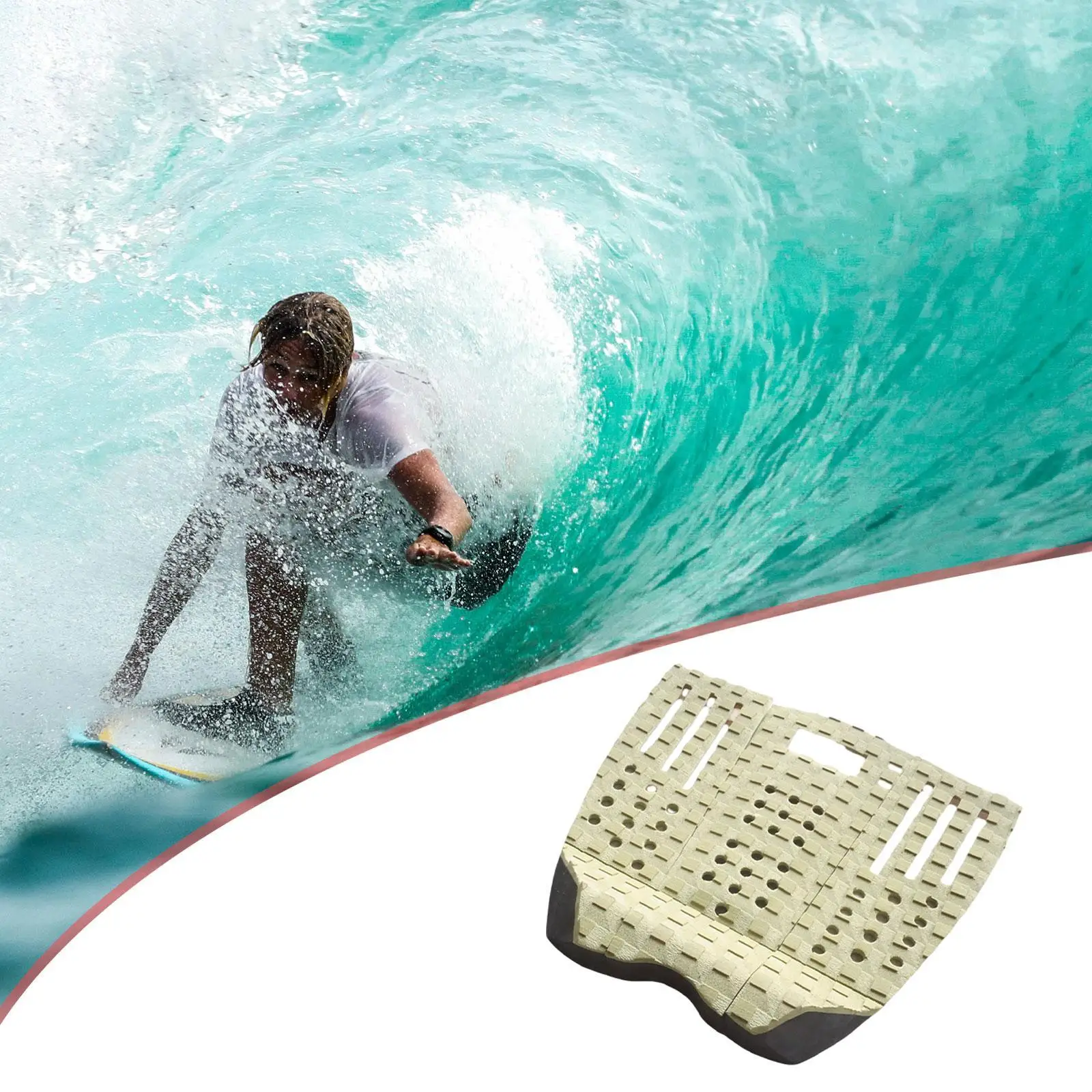 

Surf Traction Pads Foot Deck Tail Pad for Surfboard Paddle Board Enthusiasts