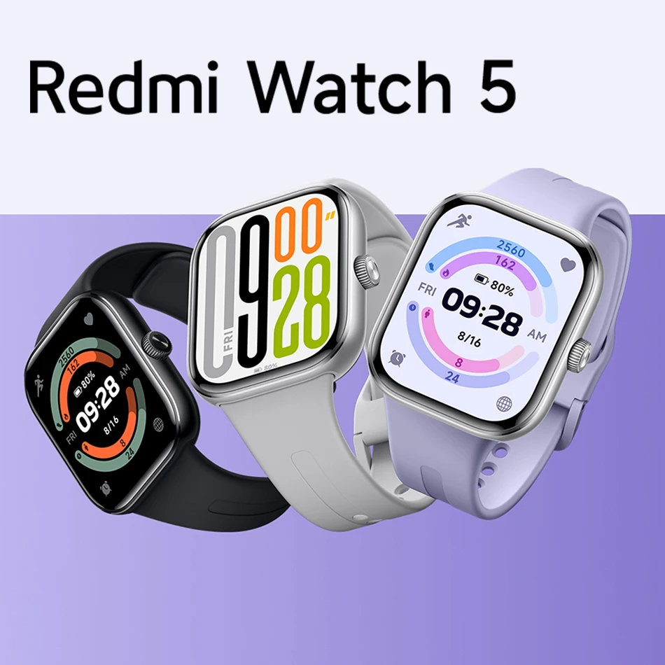 Глобальная версия Xiaomi Redmi Watch 5 Смарт-часы Bluetooth Телефонный звонок 2,07 'Дисплей Мониторинг здоровья Спортивный режим Аккумулятор 550 мАч Глобальная версия Xiaomi Redmi Watch 5 Смарт-часы Bluetooth Телефонный звонок 2,07 'Дисплей Мониторинг здоровья Спортивный режим Аккумулятор 550 мАч