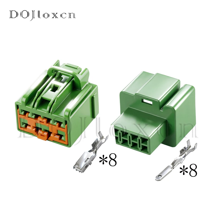 1/5 Sets 8 Pin 7283-3244-60 7282-3244-60 Electrical Connector Car Window Lifter Harness Plug 7282-3243-40 7283-3243-40 For Ford