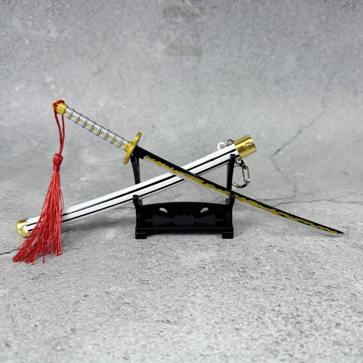10in Mini Katana Action Figure Ainme Real Japanese Katana Knife Metal Blade Sword Small Original Samurai Sabre Decoration Gift