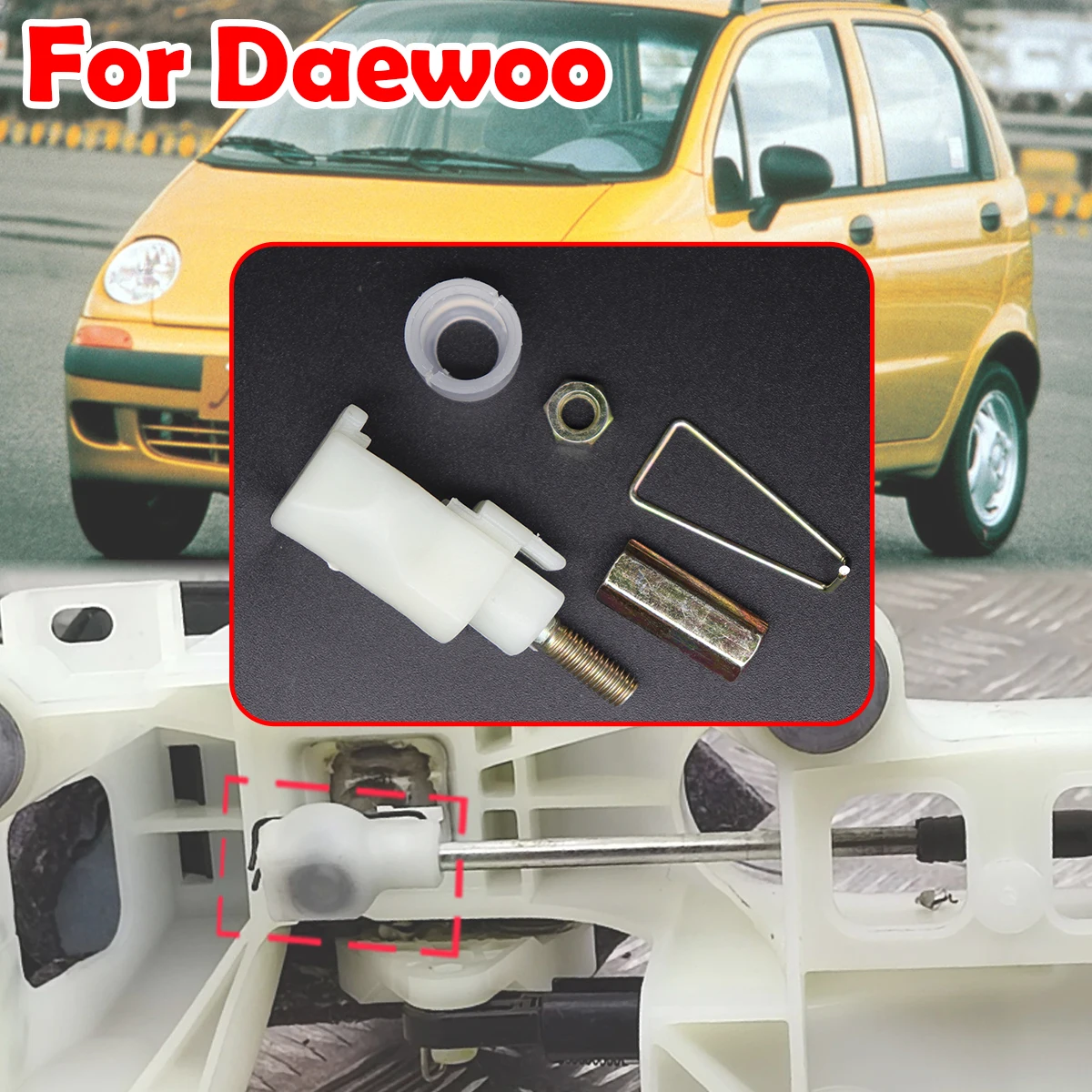For Daewoo Matiz M100 Tosca Gear Shift Cable Eyelet Linkage Control Bushing Gearbox Shifter Lever Selector End Rod Connect Bush