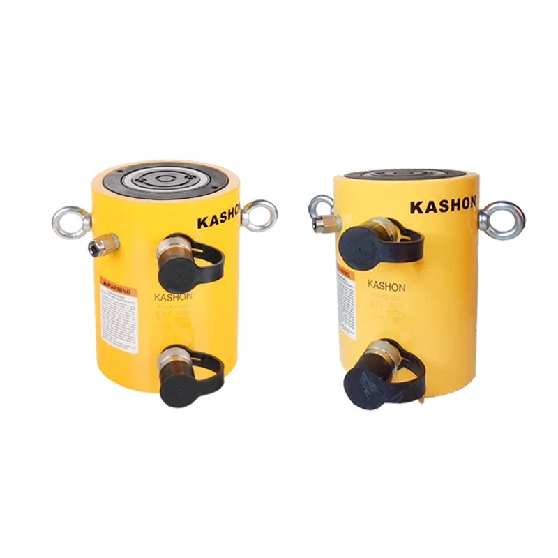 CLRG-10010 Curso de 100 toneladas 250mm Cilindro hidráulico telescópico de dupla ação em aço inoxidável de alto tonelagem