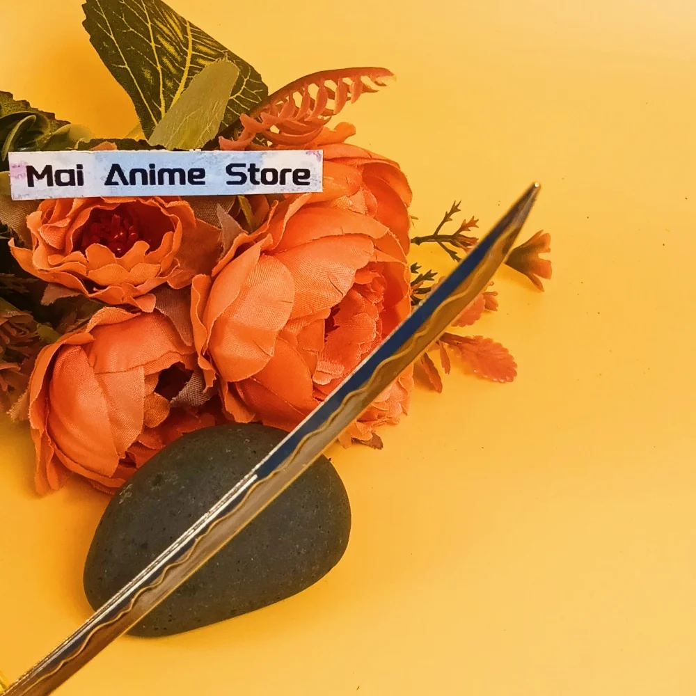 6 بوصة معدنية رورونوا زورو كاتانا أنيمي زورو نينجا سكين الأصلي صابر الحجم الحقيقي اليابانية كاتانا السيف الصلب لعبة غير حادة هدية