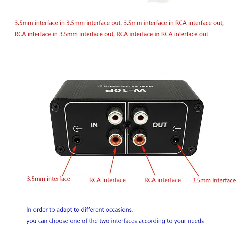 Audio Amplifier Stereo Volume Controller Music Control Board for Audio Volume Adjuster with RCA Jack 3.5 mm Output 1pc