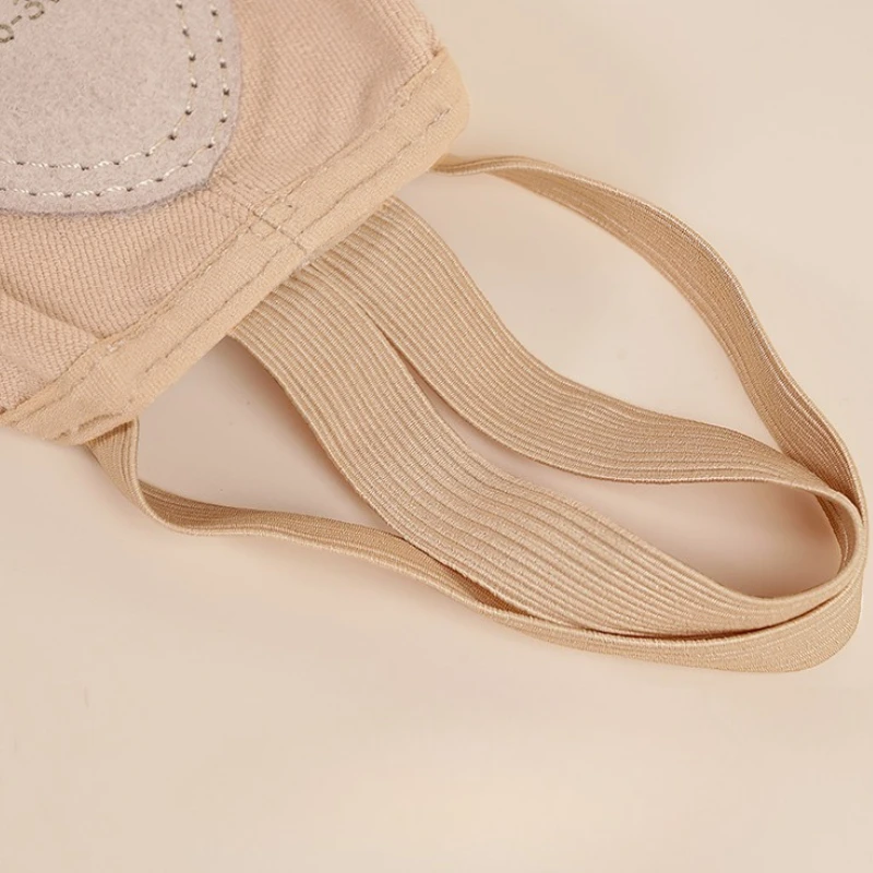 Scarpe da ballo in tessuto elastico Calzini per donne e ragazze Balletto Danza Rotazione Mezzo piede Slip-On Scarpe da allenamento con suola morbida